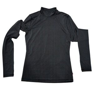 Levi's Black and Blue Checkered Women's Top